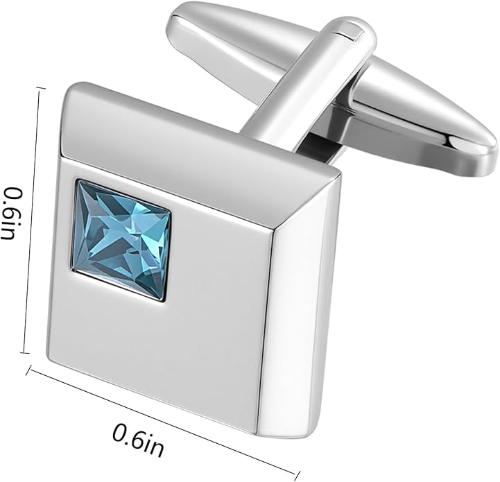 Dannyshi Cufflinks for Men Classic Wedding Business Shirt Cuff Links Set Gifts with Box