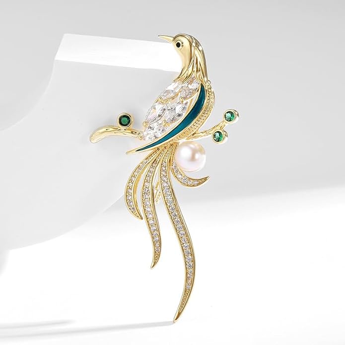 Animal Brooch for Women Girls 18k Gold Plated Animal Brooch Pin Rhinestone Animal Brooch Lapel Pin Jewelry Thanksgiving Day Birthday Wedding Gifts for Mom Wife