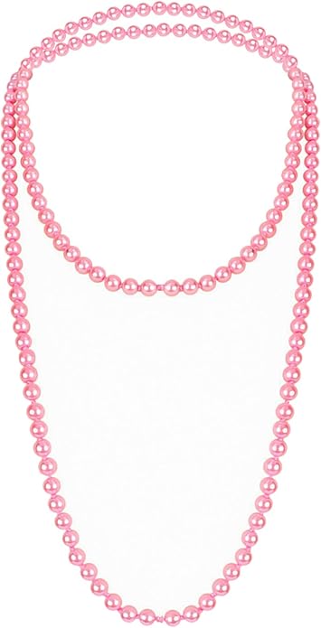 Fashion Faux Pearls Pendants 1920s Beads Cluster Long Pearl Necklace for Costume Party Jewelry 55"