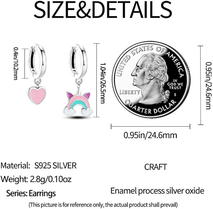 925 Sterling Silver Women Earrings, Sparkling Star and Moon Earrings, Various Hypoallergenic Earrings, Best Gift for Women