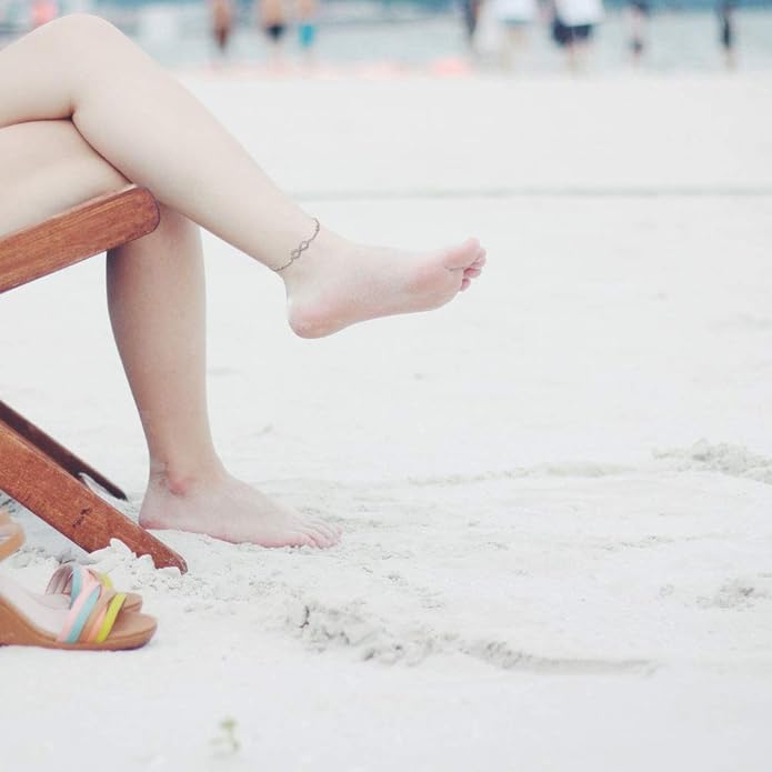 MEDWISE Womens Infinity Anklet Bracelet 925 Sterling Silver Endless Love Symbol Ankle Bracelet Adjustable Plus Size Large Bracelet Gifts for her Mother’s Day Gifts