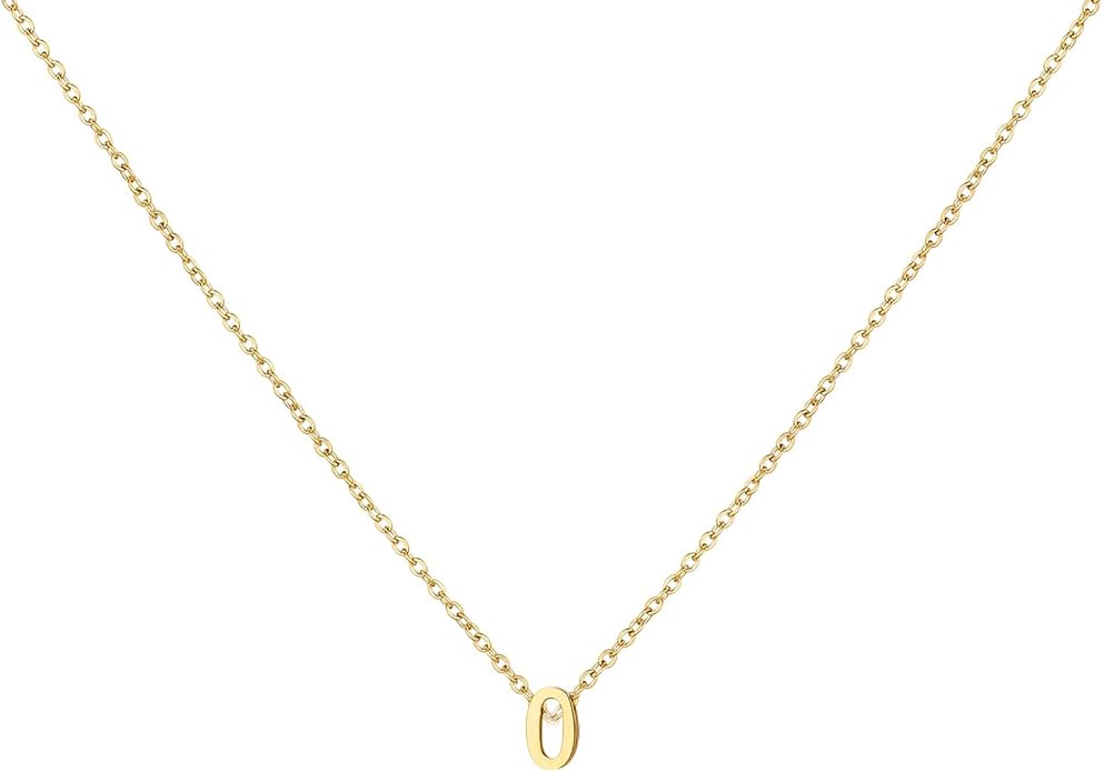 Number Necklace for Women Dainty 18K Gold Plated Pendant Necklace Charm Birth Month Personalized Jewelry Birthday Gift