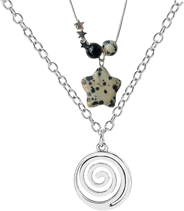 2 Pcs Y2k Accessories Y2k Necklace for Women Star Necklaces Grunge Necklace Grunge Accessories Grunge Jewelry for Women Men
