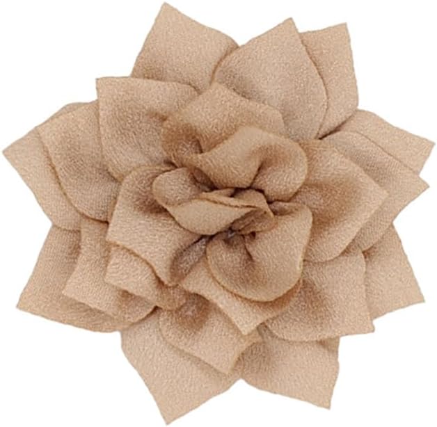 Satin Fabric Flower Brooch Pin Dainty Handmade Lotus Flower Brooch Lapel Pins Multilayer Pointed Lotus Broochs Wedding Prom Party Dance Banquet Dress Suit Ceremony Clothes Bag Hat Jewelry Accessories for Women