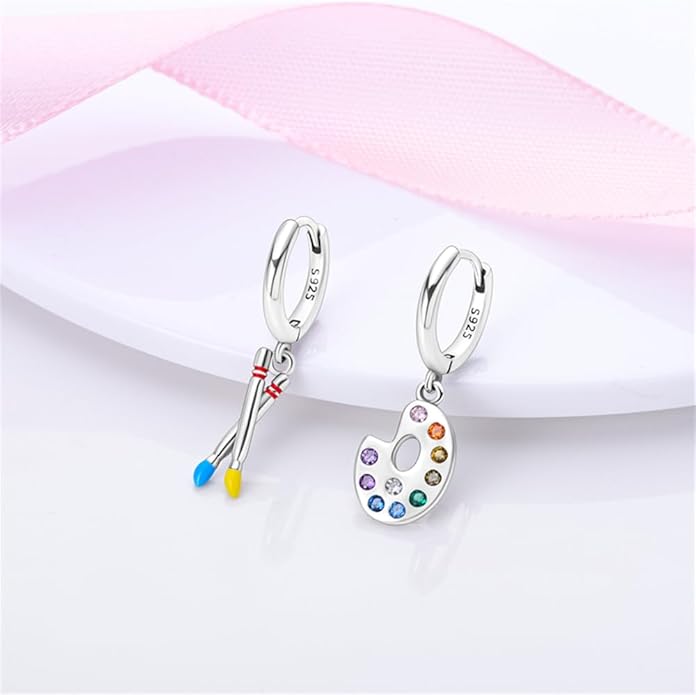 925 Sterling Silver Women Earrings, Sparkling Star and Moon Earrings, Various Hypoallergenic Earrings, Best Gift for Women