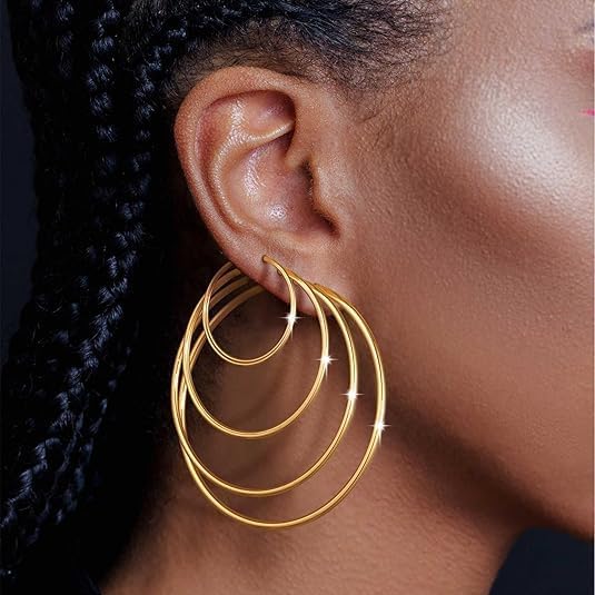 Stainless Steel Gold Plated Hoops Silver Plated Hoop Earrings Hypoallergenic Hoop Cartilage Piercing Earrings Tiny Ball Cubic Zirconia Stud Earrings Set for Women