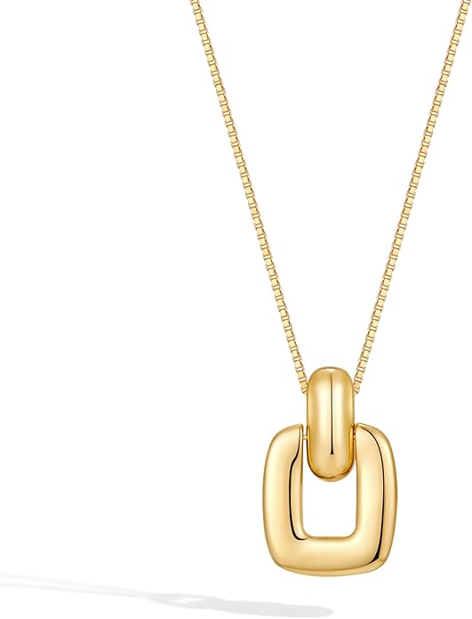 Pendant Necklace for Women Statement Gold Silver Necklace Trendy Jewelry for Women