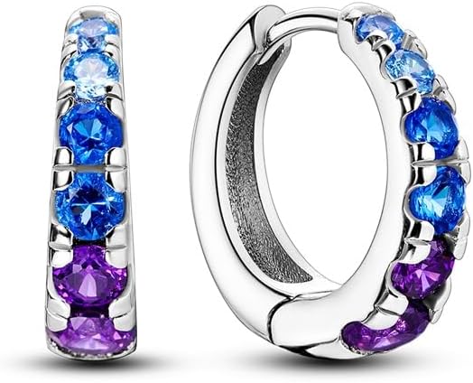 925 Sterling Silver Women Earrings, Sparkling Star and Moon Earrings, Various Hypoallergenic Earrings, Best Gift for Women