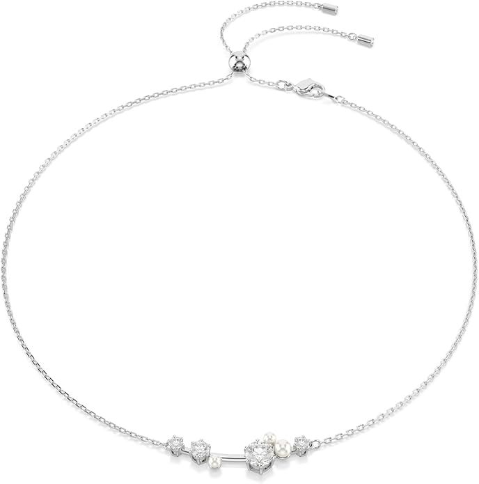 Swarovski Constella Crystal and Pearl Jewelry Collection, Rhodium Finish