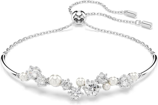 Swarovski Constella Crystal and Pearl Jewelry Collection, Rhodium Finish