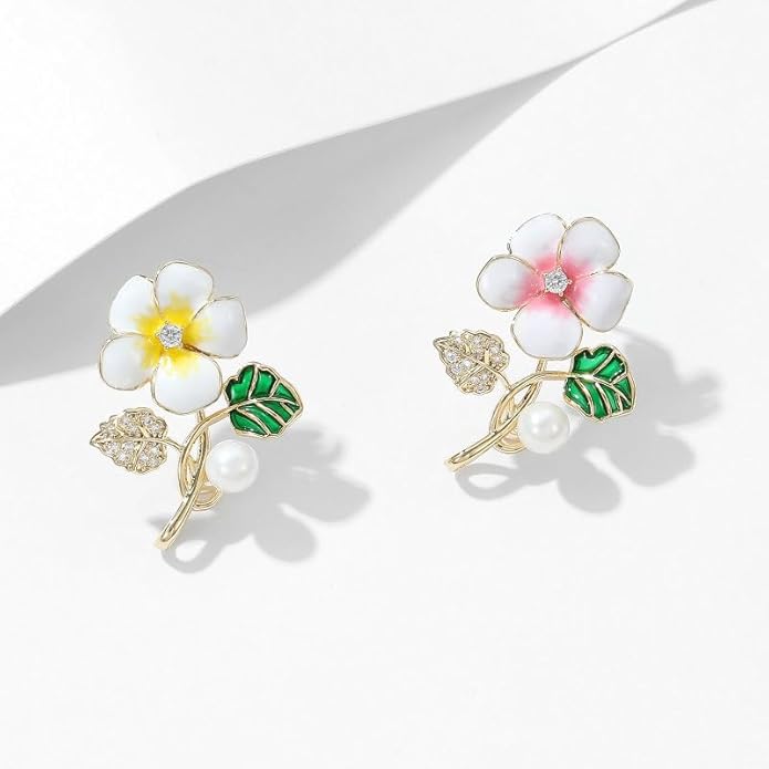 14K Gold High-End Suit Coat Pin, Unique Design Little Bee Flower Gold Brooch Pin for Women, Vintage Brooch