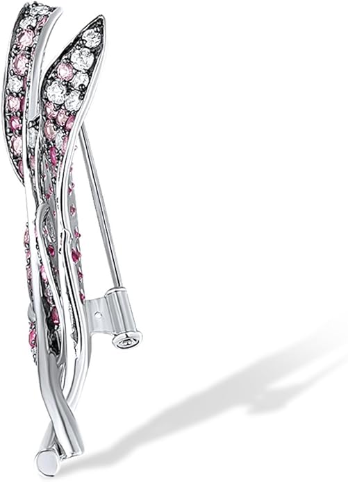 Santuzza 925 Sterling Silver Gemstone Pin Brooch for Women