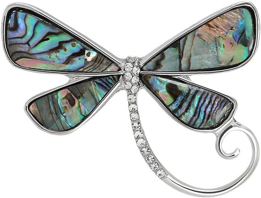 LuvQaze Animal Brooch for Women Men Zirconia Rhinestone Abalone Shell Animal Lapel Pin Christmas Birthday Holiday Gift for Wife Mother Girlfriend Daughter