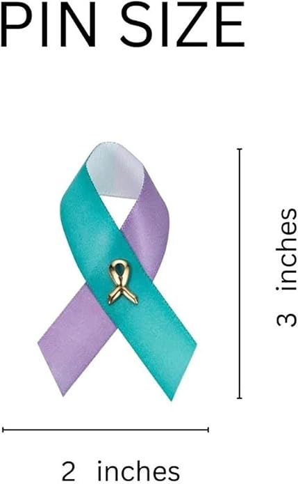 1/2/5/10/25/50/100pcs Satin Awareness Ribbon Pins (Pick your color), for Cancer & Disease Awareness, Bulk Quantities for Fundraising, Events, Gift Giving
