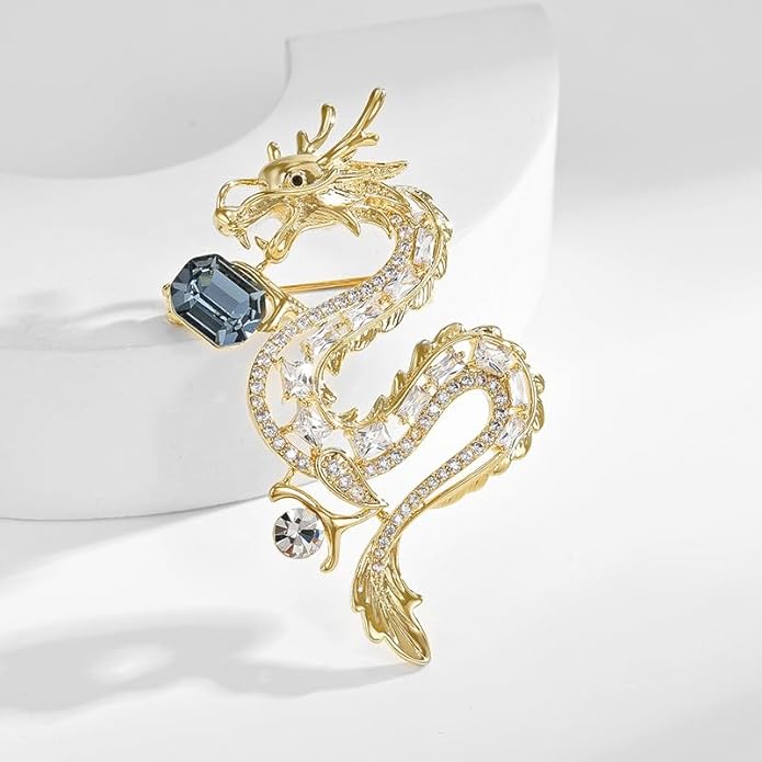 Animal Brooch for Women Girls 18k Gold Plated Animal Brooch Pin Rhinestone Animal Brooch Lapel Pin Jewelry Thanksgiving Day Birthday Wedding Gifts for Mom Wife