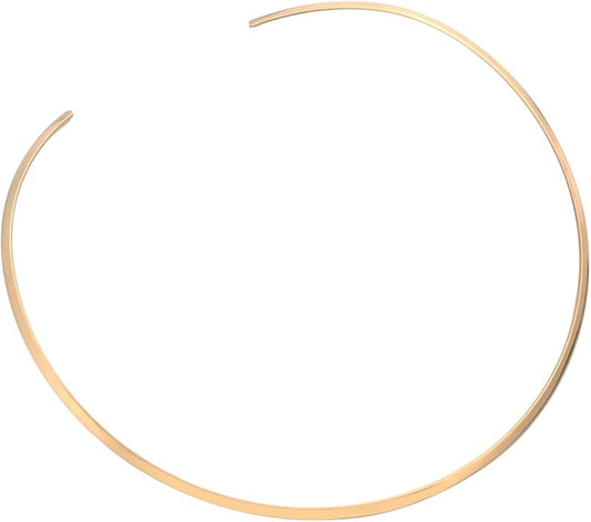 HooAMI Stainless Steel Silver Choker Necklace for Women