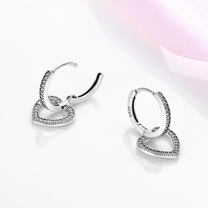 925 Sterling Silver Women Earrings, Sparkling Star and Moon Earrings, Various Hypoallergenic Earrings, Best Gift for Women