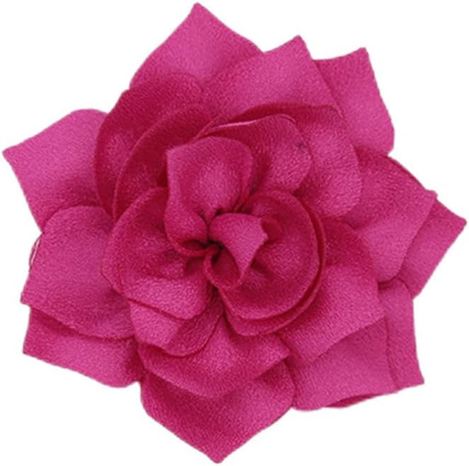 Satin Fabric Flower Brooch Pin Dainty Handmade Lotus Flower Brooch Lapel Pins Multilayer Pointed Lotus Broochs Wedding Prom Party Dance Banquet Dress Suit Ceremony Clothes Bag Hat Jewelry Accessories for Women