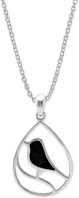 Boma Jewelry Sterling Silver Bird Necklace, 16 inches