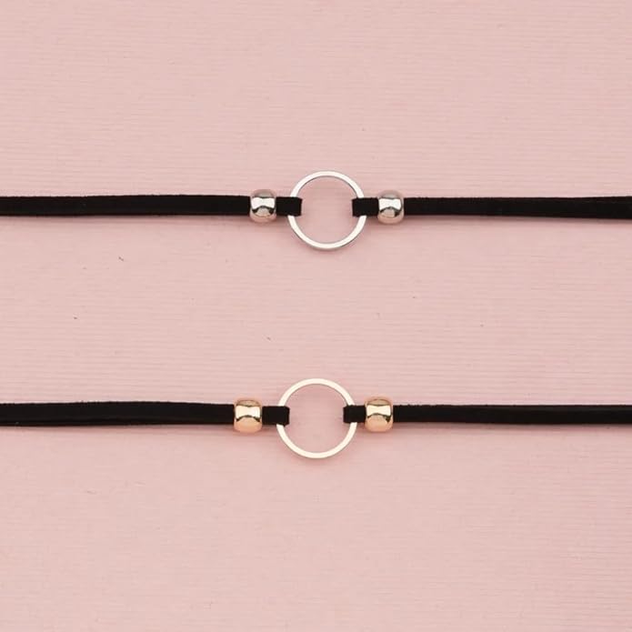 Sora Tuki Black Choker Necklace for Women 1cm-3cm Wide Velvet Leather Lace Chocker Tattoo Collar 90s Goth Jewelry