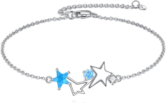 925 Sterling Silver Anklet for Women Dragonfly/Butterfly/Sea Turtles/Mermaid/Infinity/Hamsa Hand Adjustable Chain Ankle Bracelets Jewelry