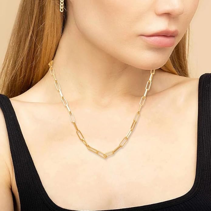 925 Sterling Silver Singapore Chain Lobster Clasp Paperclip Necklace for Women Sparkling Chain 2mm2.5mm3mm4mm5mm Gifts for Her