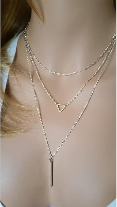 Turandoss Gold Layered Necklaces for Women - 14K Gold Plated Handmade Multilayer Bar Pearls Coin Disc Moon Butterfly Medallion Adjustable Dainty Layered Choker Necklaces for Women Jewelry