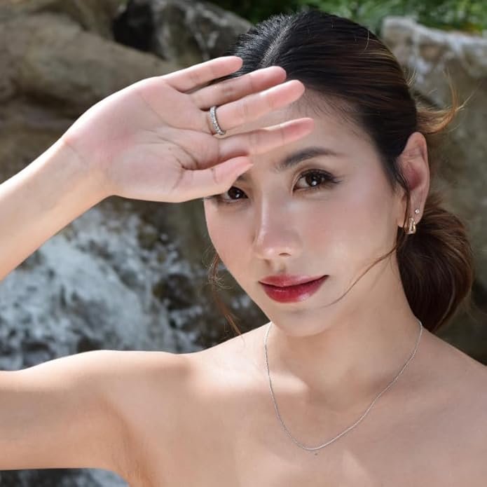 Thin Solid 925 Sterling Silver Chain Necklace 1.1mm, 14 16 18 20 22 24 Inch, Cable Chain, Anti-tarnish, Hypoallergenic, Includes Gift Box, Strong Dainty Chain for Women, Made in Thailand