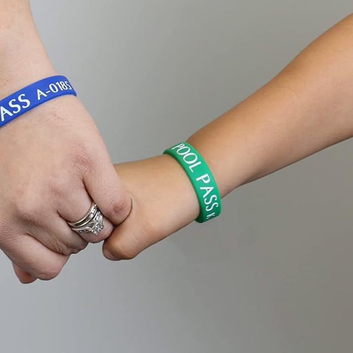 SmartSign Kids Pool Pass Silicone Wristbands