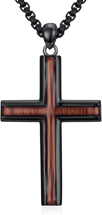 KoyeKei Cross Necklace for Men 925 Sterling Silver Celtic Cross Pendant Christian Jewelry Religious Christmas Gifts for Women