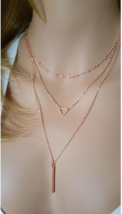 Turandoss Gold Layered Necklaces for Women - 14K Gold Plated Handmade Multilayer Bar Pearls Coin Disc Moon Butterfly Medallion Adjustable Dainty Layered Choker Necklaces for Women Jewelry