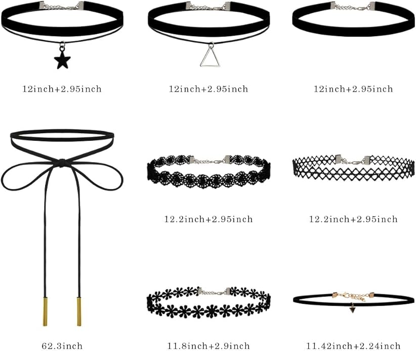 Choker Necklace for Women, Choker Necklaces for Woman, Black Choker, Chokers for Women