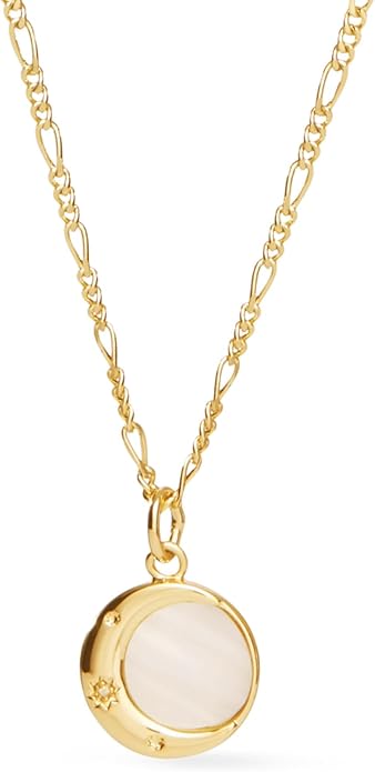 Ana Luisa Pendant Necklaces for Women - 14K Gold Plated and Silver Rhodium Necklace - Pearl, Heart, Circle, Moonstone, Gemstone, Knot Charm Styles - Hypoallergenic, Dainty, Trendy Layering Necklaces