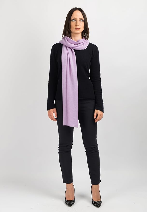 Dalle Piane Cashmere - 100% Cashmere Scarf - Made in Italy - Winter Neck Warmer (14" x 77") - Christmas Gift