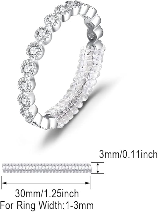 JewelryPalace 14K Gold Plated 925 Sterling Silver Rings for Women, Cubic Zirconia Promise Rings for Her, Stackable Wedding Bands Rings for Women Set Size 4-12