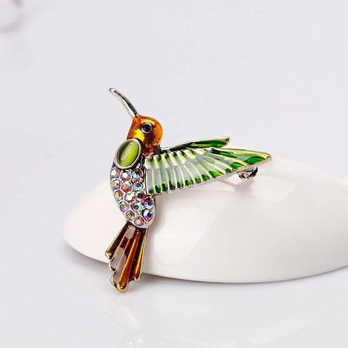 Soumimi Bird Theme Brooch Pin Cute Bird Animal Brooches Accessories Christmas Birthday Gift for Women