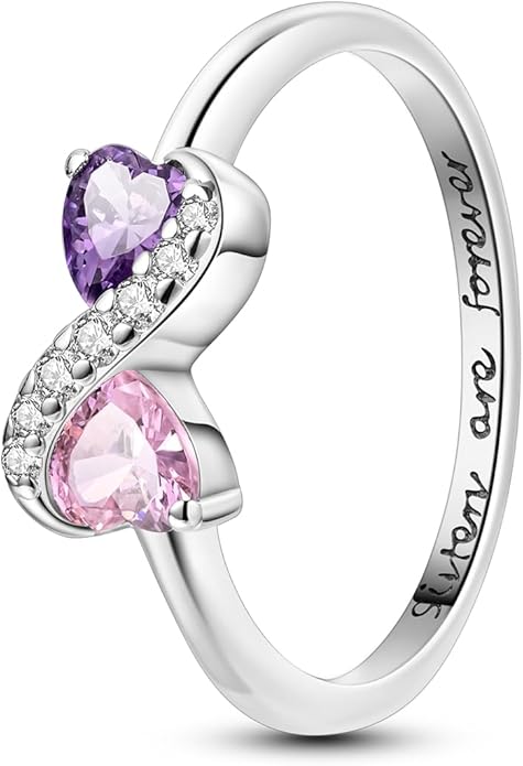 NARMO 925 Sterling Silver Rings for Women Evil Eyes Rings Entwined Line Cubic Zirconia Rings Simple Stackable Finger Rings Engagement Ring Personality Rings Size 6-9