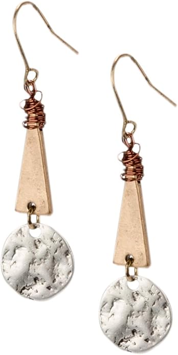 SPUNKYsoul Boho Disc Light Weight Earrings 2 Pack for Women