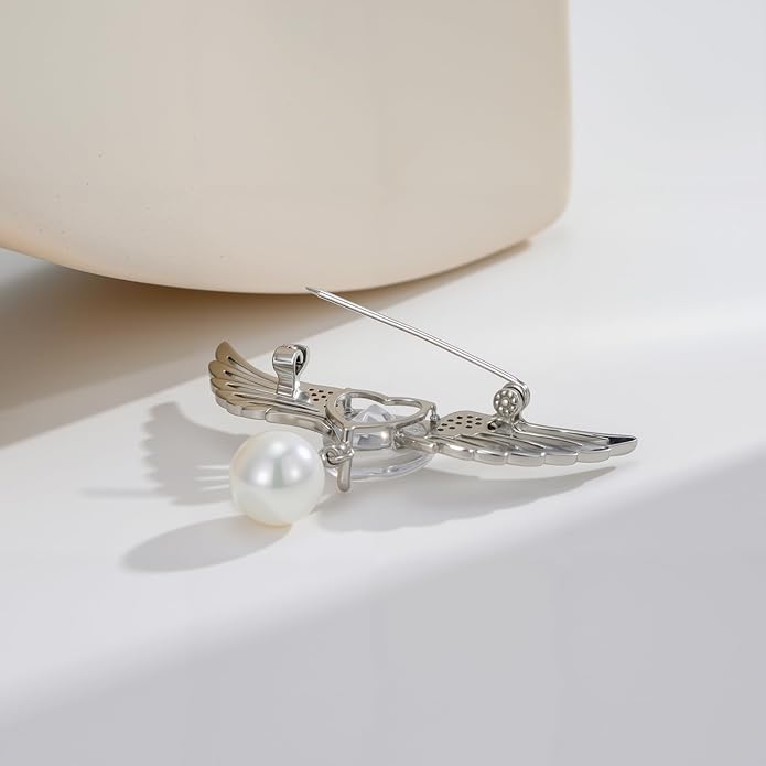 Soumimi Rhinestone Brooch Pin Crystal Brooches for Women Lapel Pin Dress Accessories Birthday Christmas Gift for Wife Mom