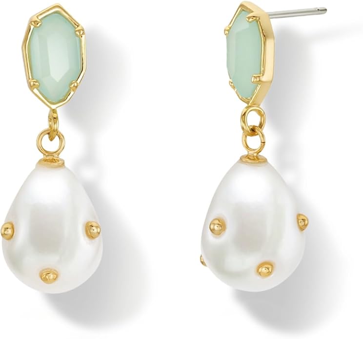 OZEL – Crystal Earrings for Women Dangle – 14K Gold Plated Lightweight Daily Fashion Earrings