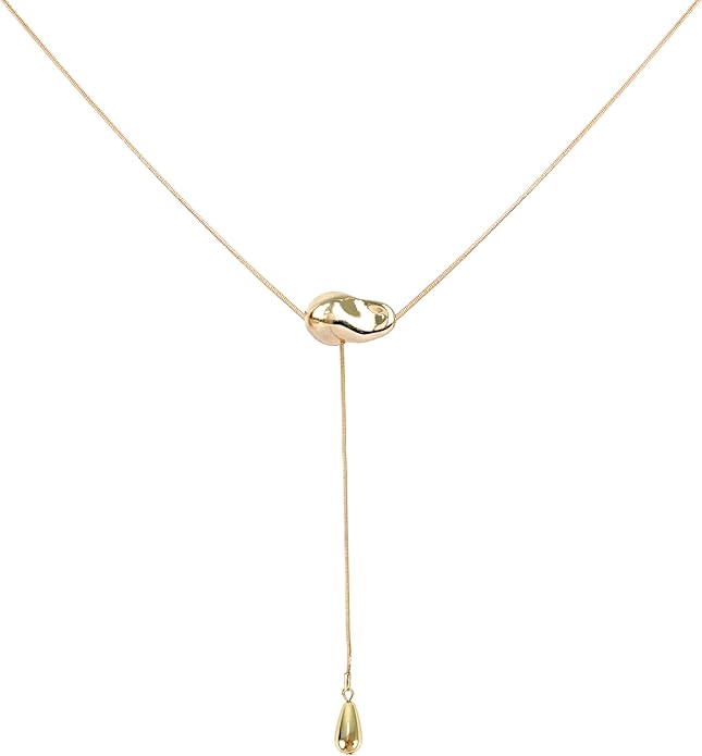 Irregular Y2k Long Y-shaped Necklace with Zircon Inlaid Sparkling Brick Tassel Pendant Double-Layer Chain High-end Fashion Accessory Women's