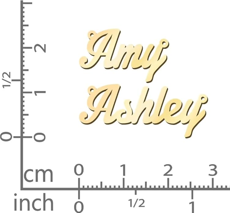 TSD Custom Dainty Name Necklace Personalized in Solid or Gold Plated or Sterling Silver, Customized Jewelry Necklace Gift for Women, Personalized with any Name or Word - Jewlr
