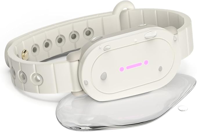 BOND TOUCH 4 POP Long-Distance Relationship Smart Bracelet for Couples to Feel Connected (1 Unit) Long Battery Life, Bluetooth Connection, Haptic Vibration, Compatible with iOS and Android (Off-White)