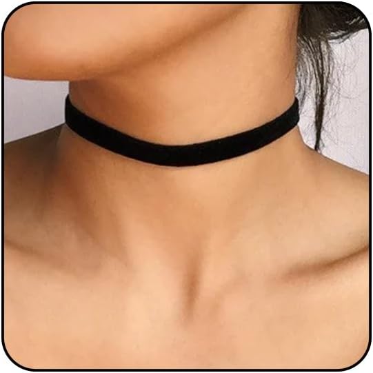 Sora Tuki Black Choker Necklace for Women 1cm-3cm Wide Velvet Leather Lace Chocker Tattoo Collar 90s Goth Jewelry