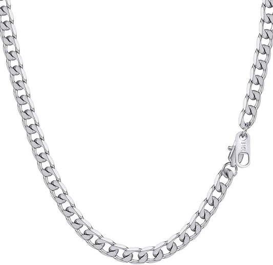 PROSTEEL 316L Stainless Steel Cuban Link Chain Necklaces for Men, Black/18K Gold Plated, Hypoallergenic Jewelry, 4mm-13mm, 14"-30", Come with Box
