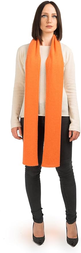 Dalle Piane Cashmere - 100% Cashmere Scarf - Made in Italy - Winter Neck Warmer (14" x 77") - Christmas Gift