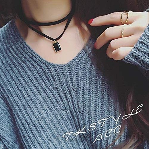 YOKER 40 Pcs Black Velvet Choker Necklaces for Womens Classic Adjustable Gothic Tattoo Lace Chokers Layered Black Choker Necklaces for Party Cosplay Christmas Birthday Gifts
