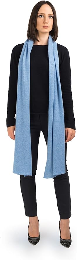 Dalle Piane Cashmere - 100% Cashmere Scarf - Made in Italy - Winter Neck Warmer (14" x 77") - Christmas Gift