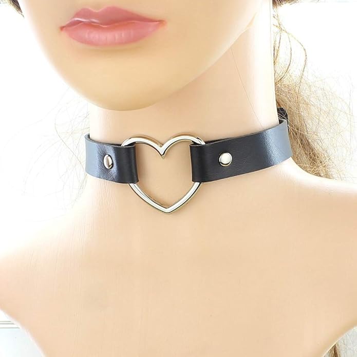 Choker Collar for Women Girls, Adjustable Rock Punk Choker Collar Necklace