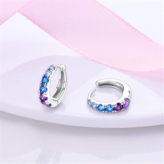 925 Sterling Silver Women Earrings, Sparkling Star and Moon Earrings, Various Hypoallergenic Earrings, Best Gift for Women